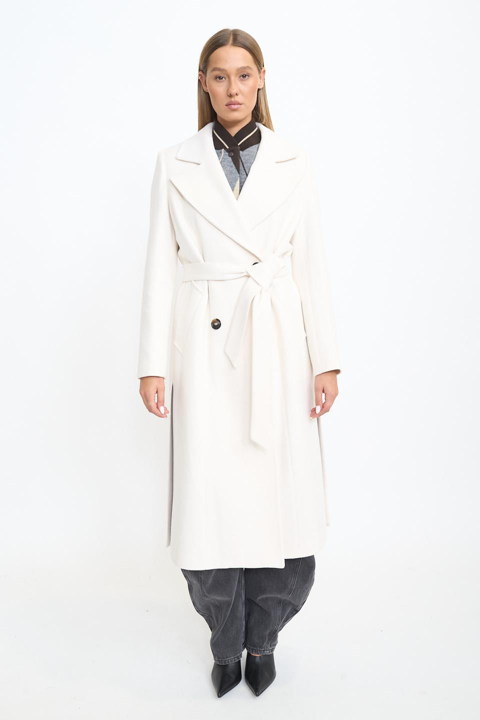 Cappotto con cintura