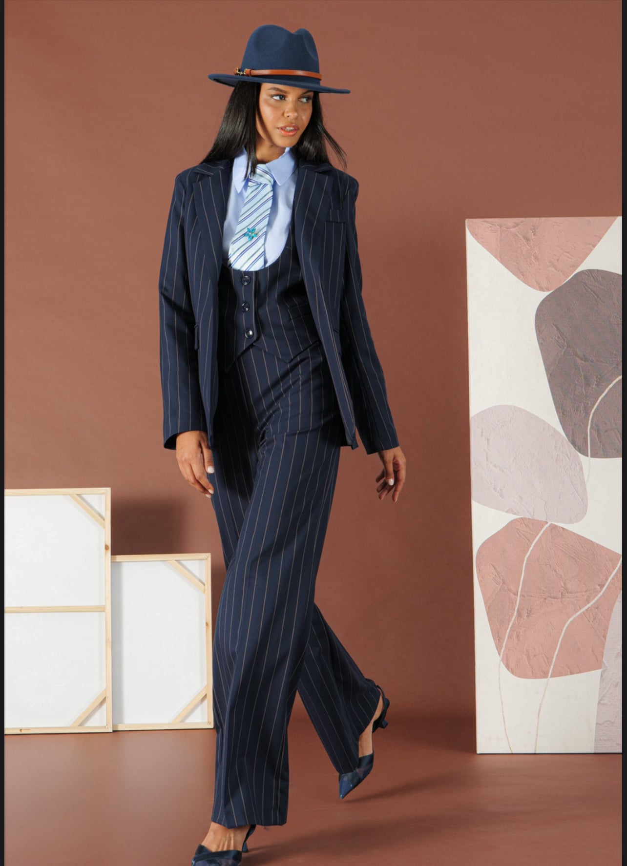 Gilet gessato “Roberta Ranieri”