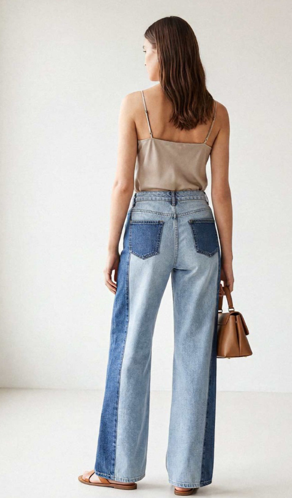 Jeans bicolore