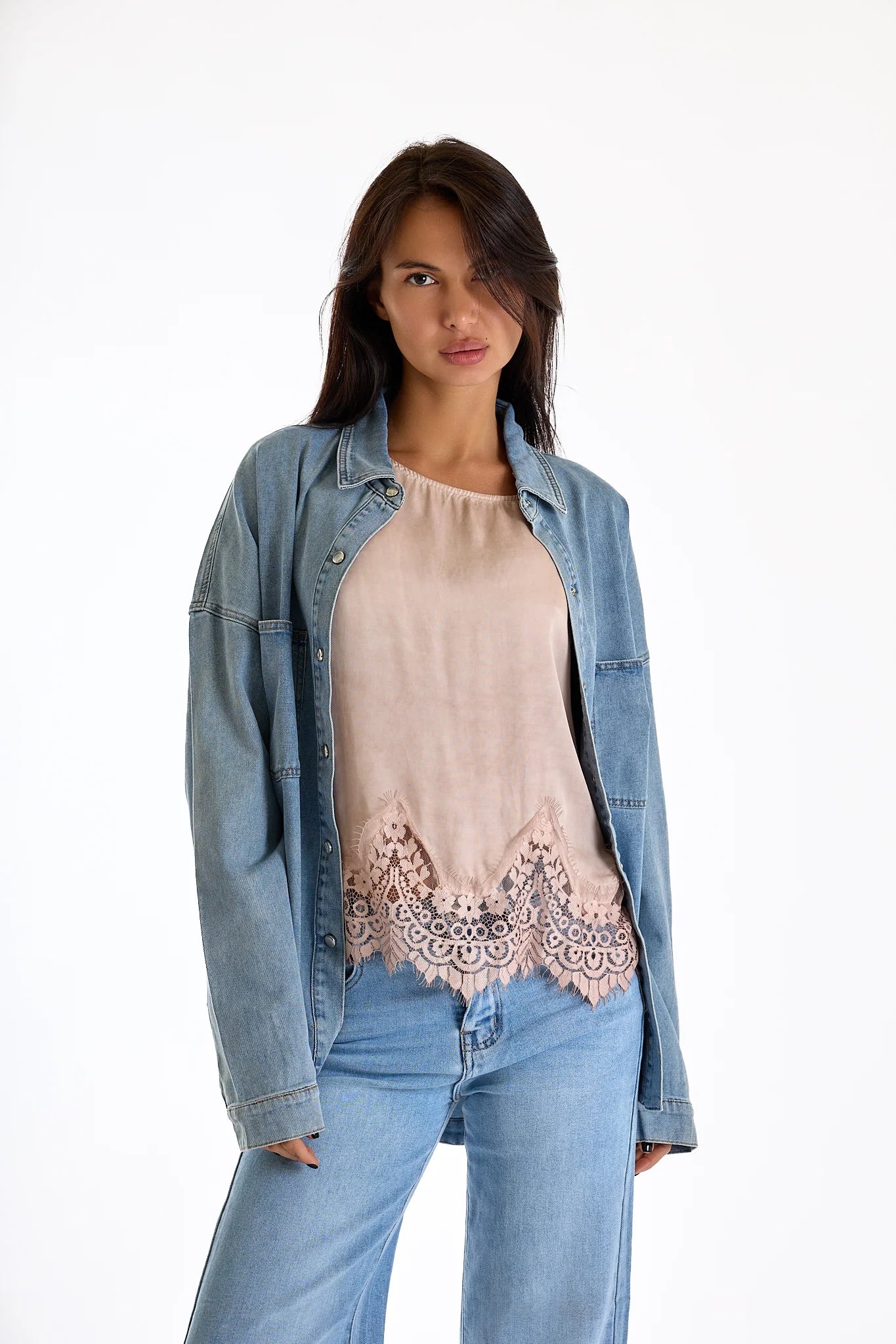 Camicia jeans over