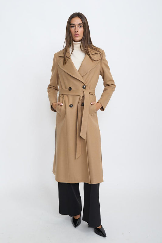 Cappotto con cintura